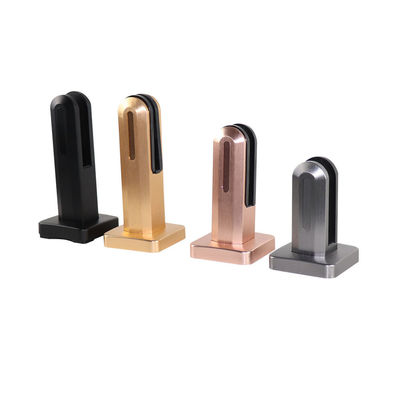 quality Simple Design Glass Spigot for 10mm 12mm Glass Railing Ground Mounted Panel Holder factory